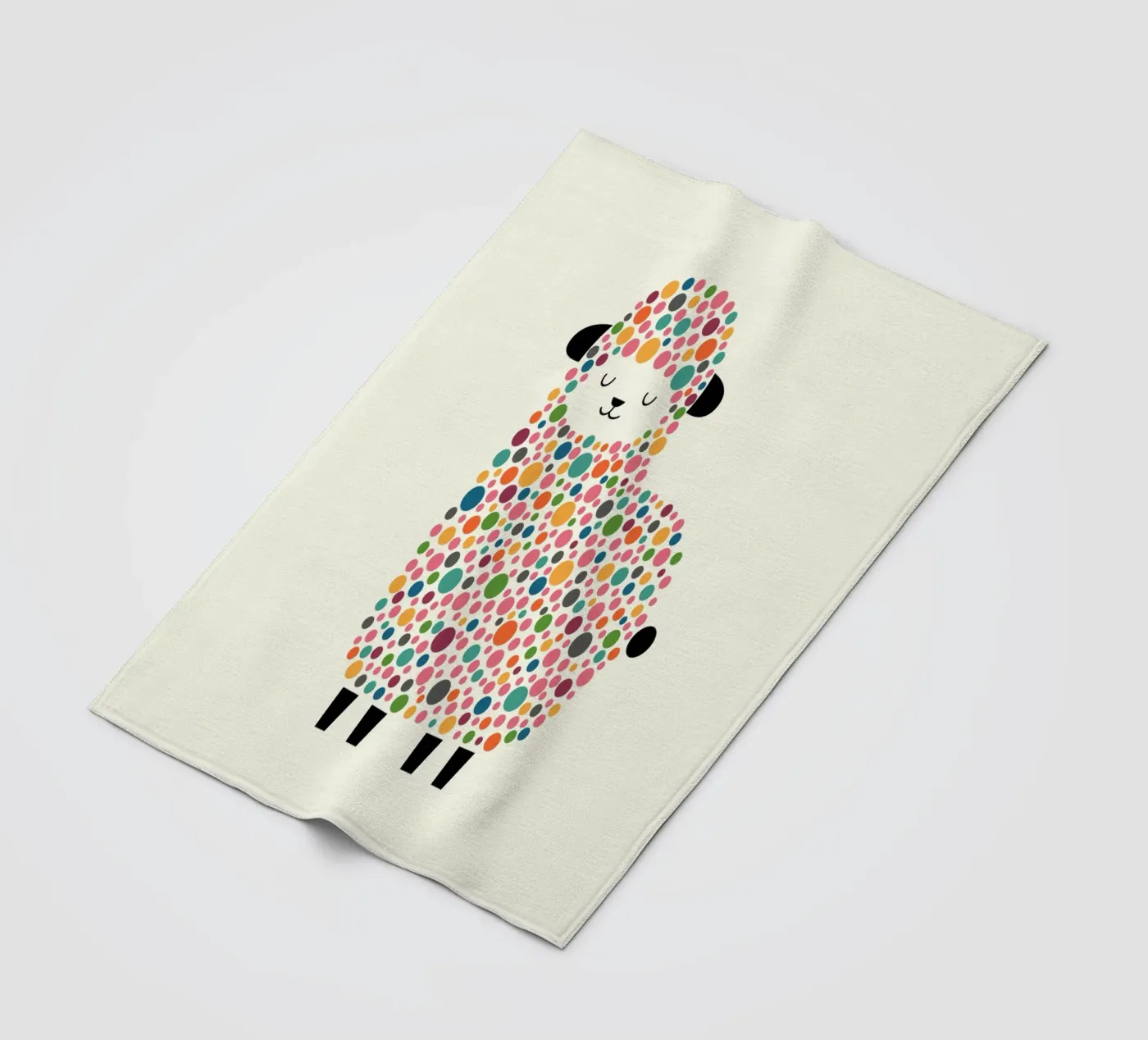 Bubble Sheep fleece blanket by Andy Westface