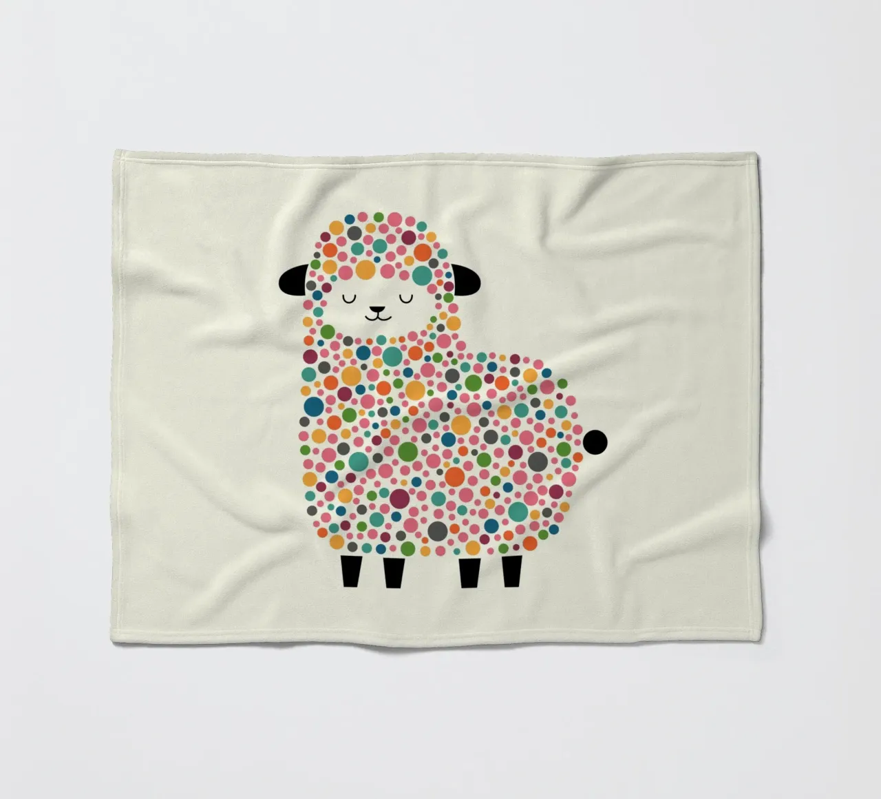 Seifenblasenschaf Fleecedecke von Andy Westface