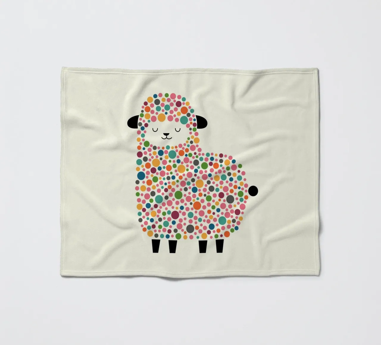 Seifenblasenschaf Fleecedecke von Andy Westface