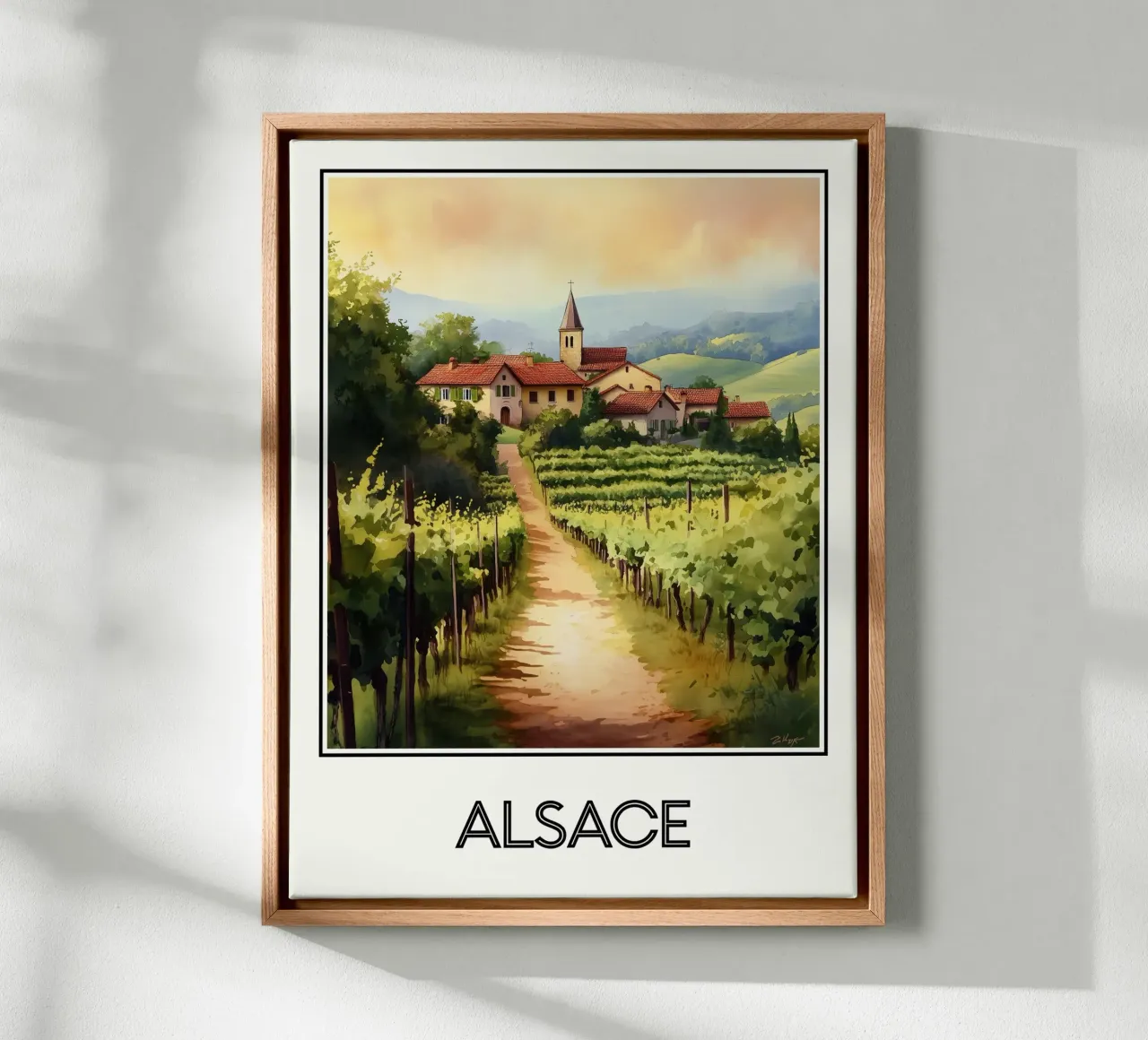 Alsazia tela con Cornice a cassetta da Frame the World