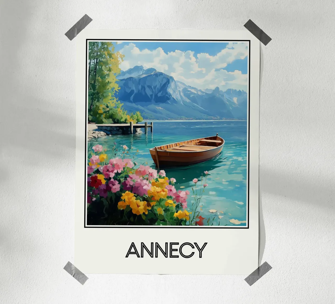 Annecy poster con telaio in legno da Frame the World