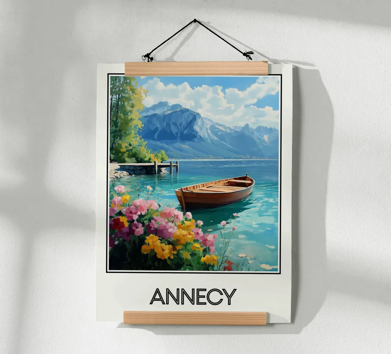 Annecy poster con telaio in legno da Frame the World