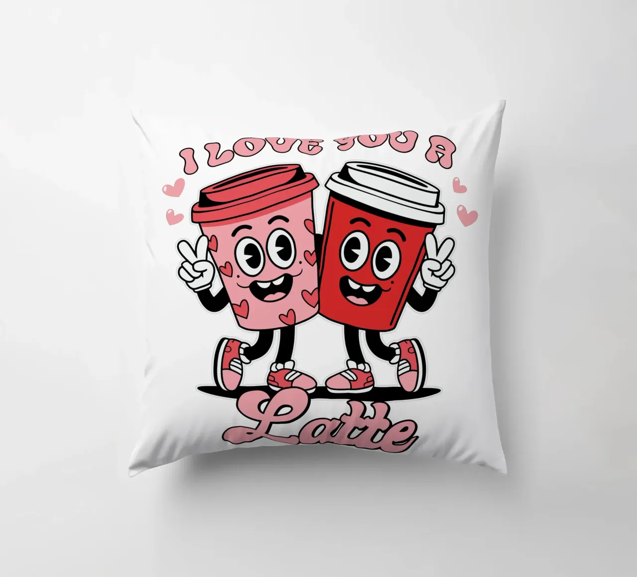I love you a latte cuscino da edsonramosart