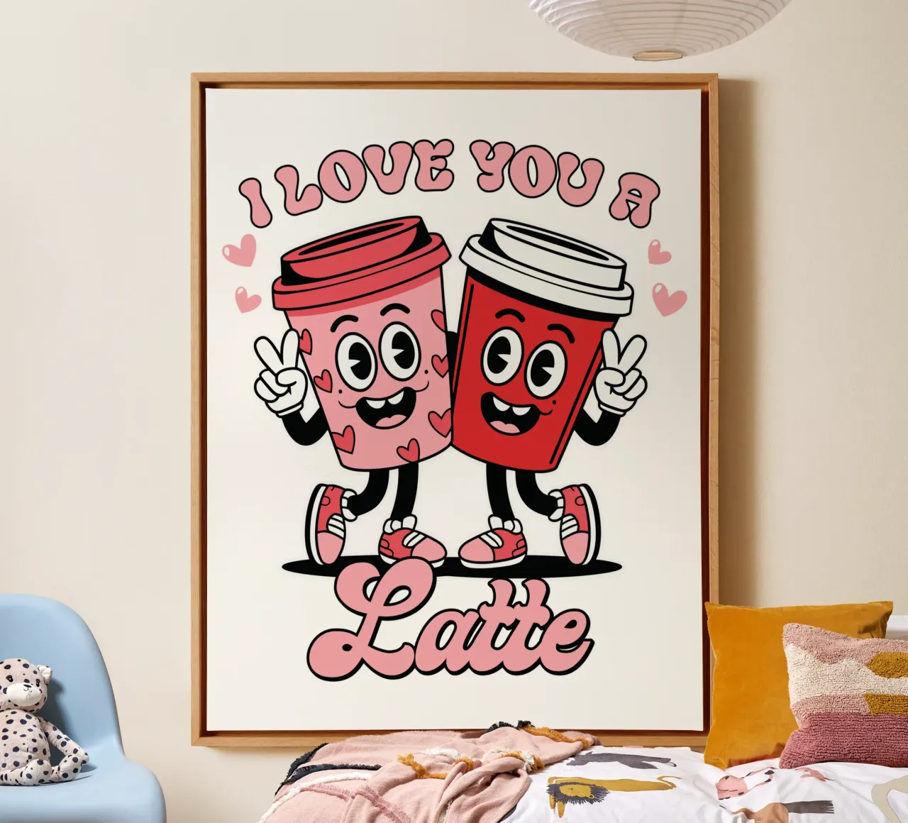 I love you a latte canvas by edsonramosart