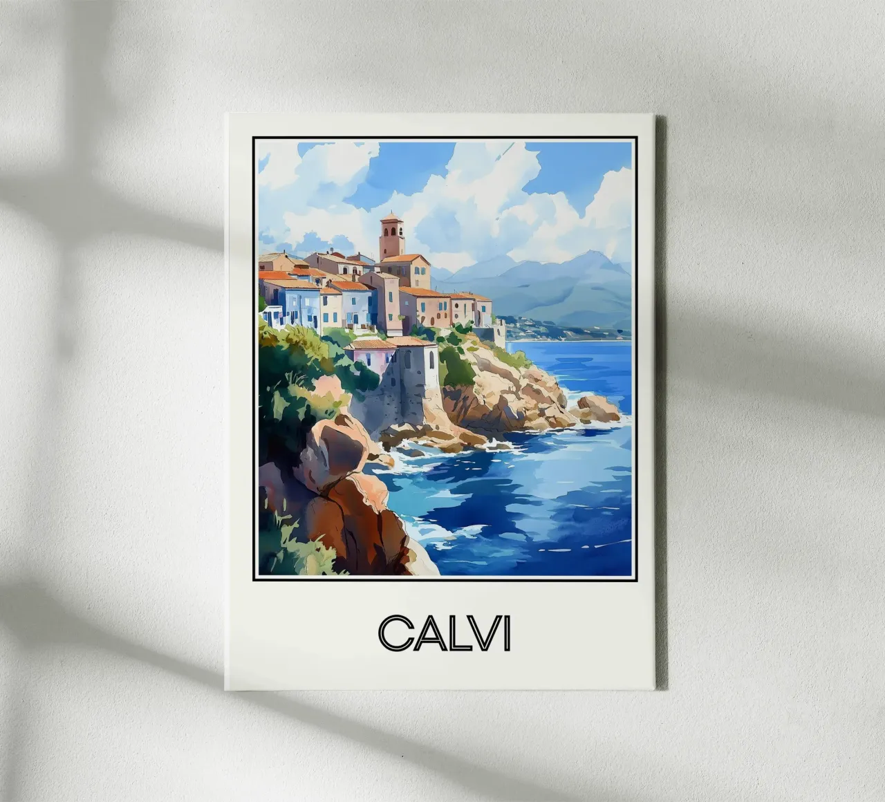 Calvi tela con Cornice a cassetta da Frame the World