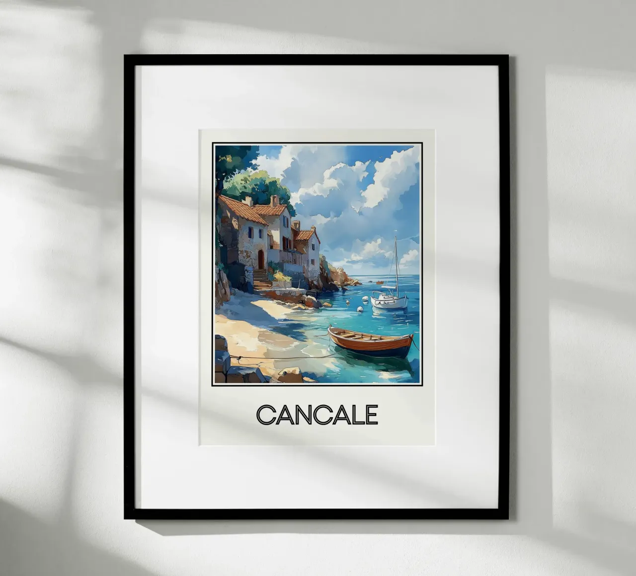 Cancale poster con telaio in alluminio da Frame the World