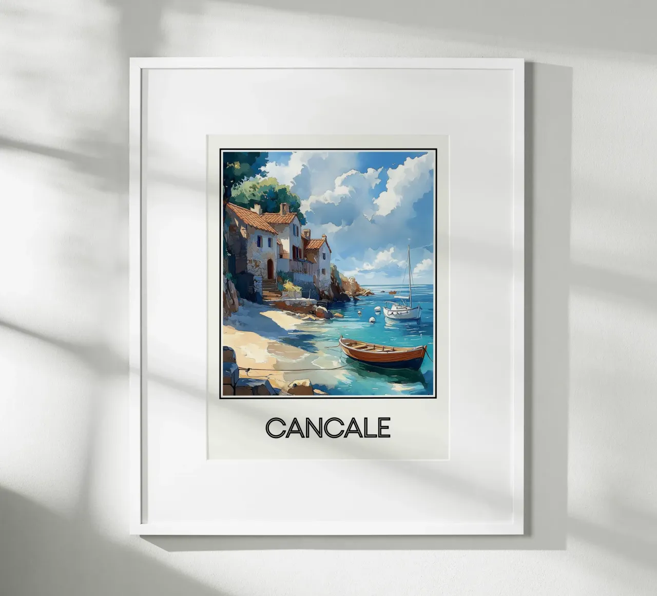 Cancale poster con telaio in alluminio da Frame the World