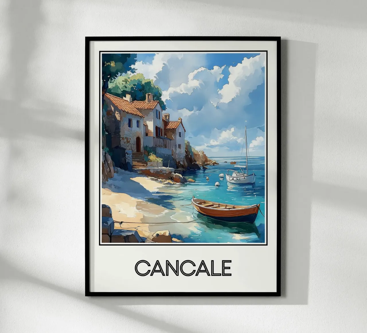 Cancale poster con telaio in alluminio da Frame the World