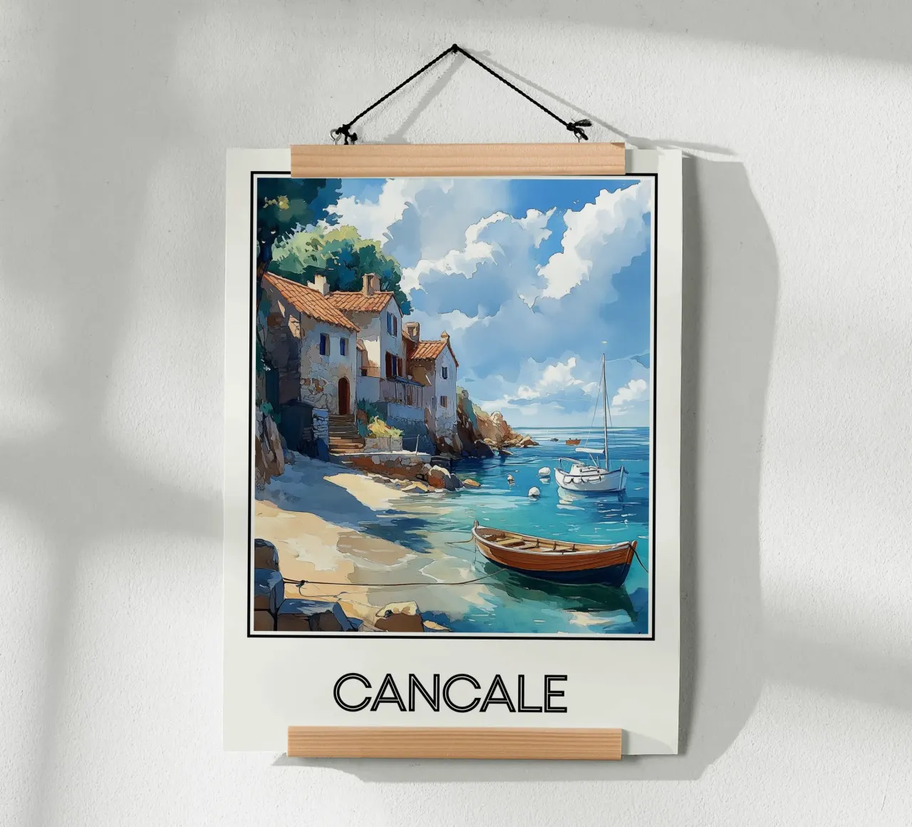 Cancale poster con telaio in alluminio da Frame the World