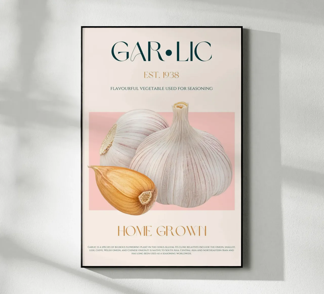 Garlic Print acrylic glass by KOKRPrints