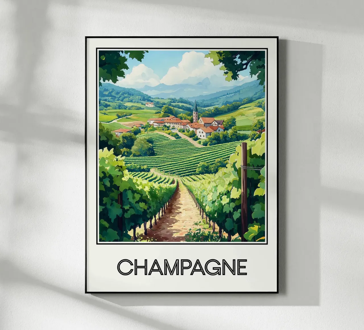 Champagne plexiglass da Frame the World