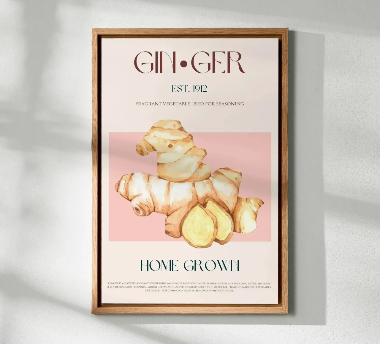 Ginger Print canvas by KOKRPrints