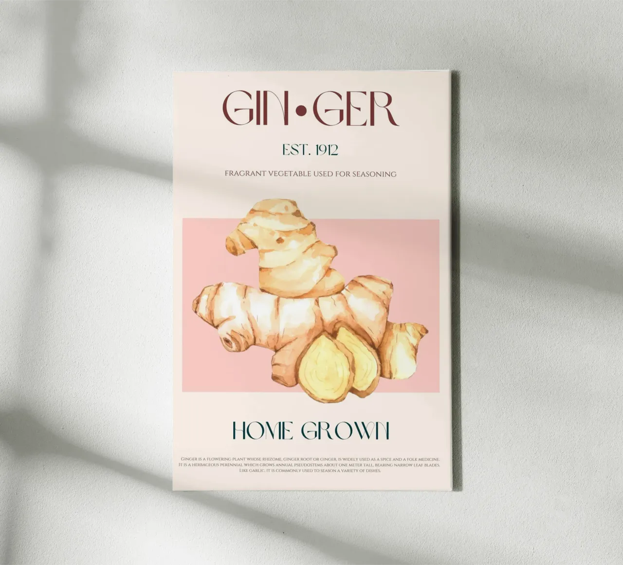 Ginger Print canvas by KOKRPrints