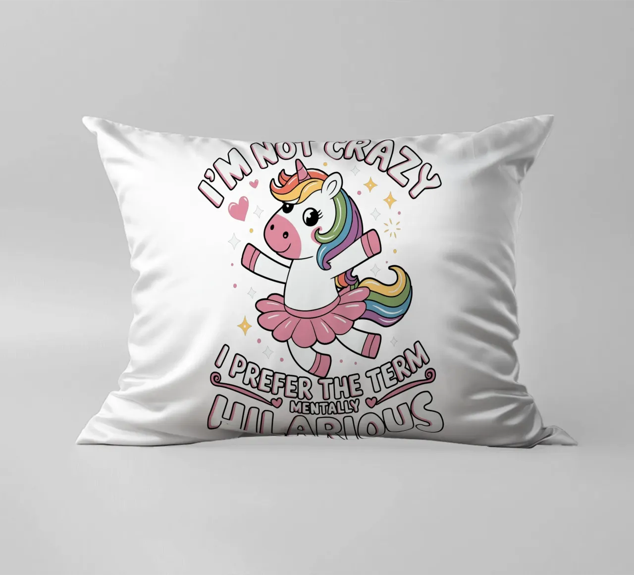 I'm not crazy, I prefer the term mentally hilarious cuscino da edsonramosart