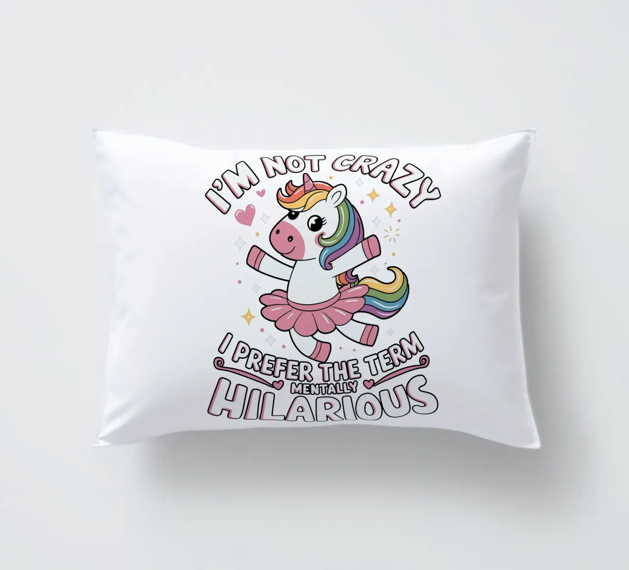 I'm not crazy, I prefer the term mentally hilarious cuscino da edsonramosart