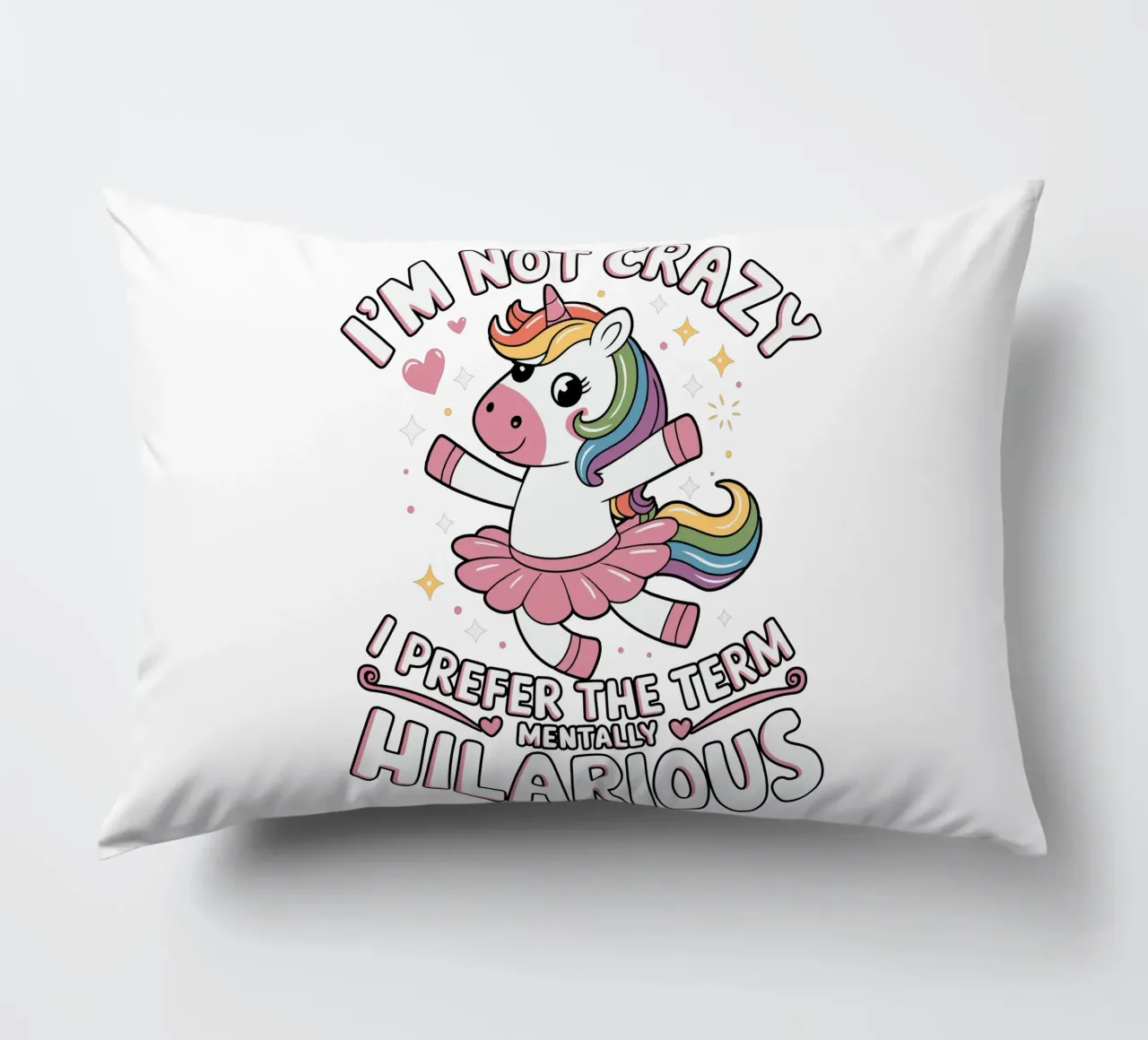 I'm not crazy, I prefer the term mentally hilarious cuscino da edsonramosart