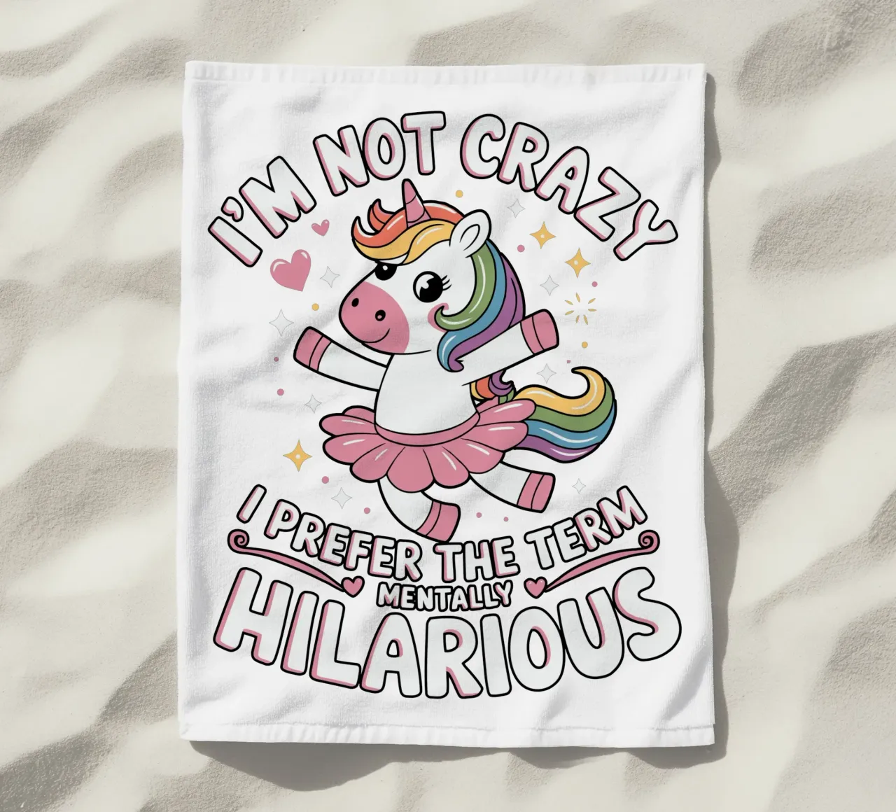 I'm not crazy, I prefer the term mentally hilarious telo mare da edsonramosart