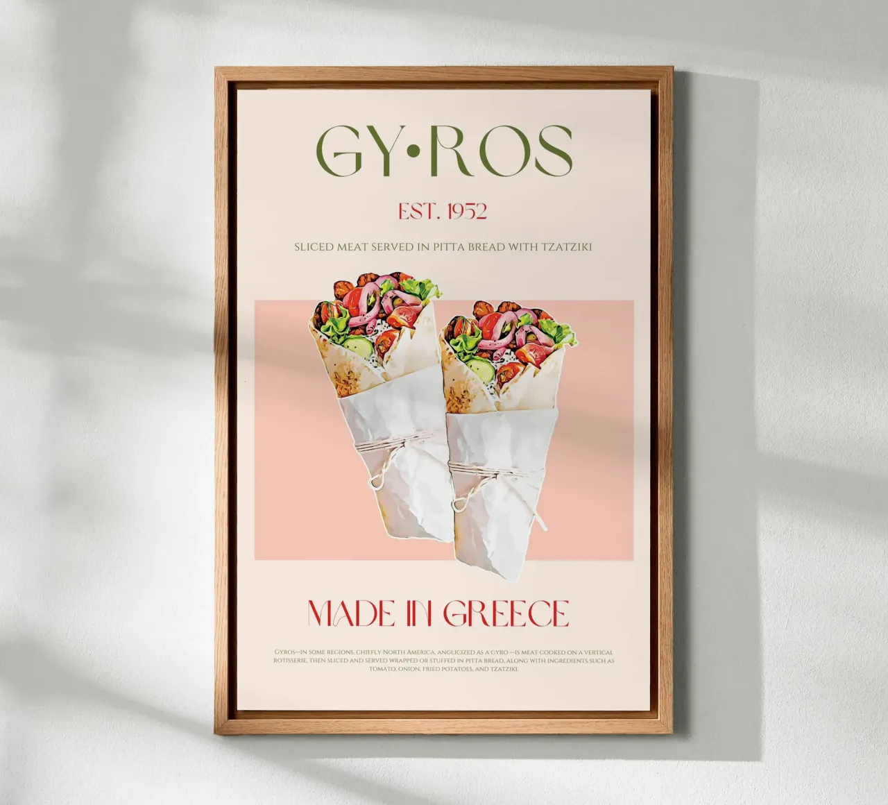 Gyros Print forex plate by KOKRPrints
