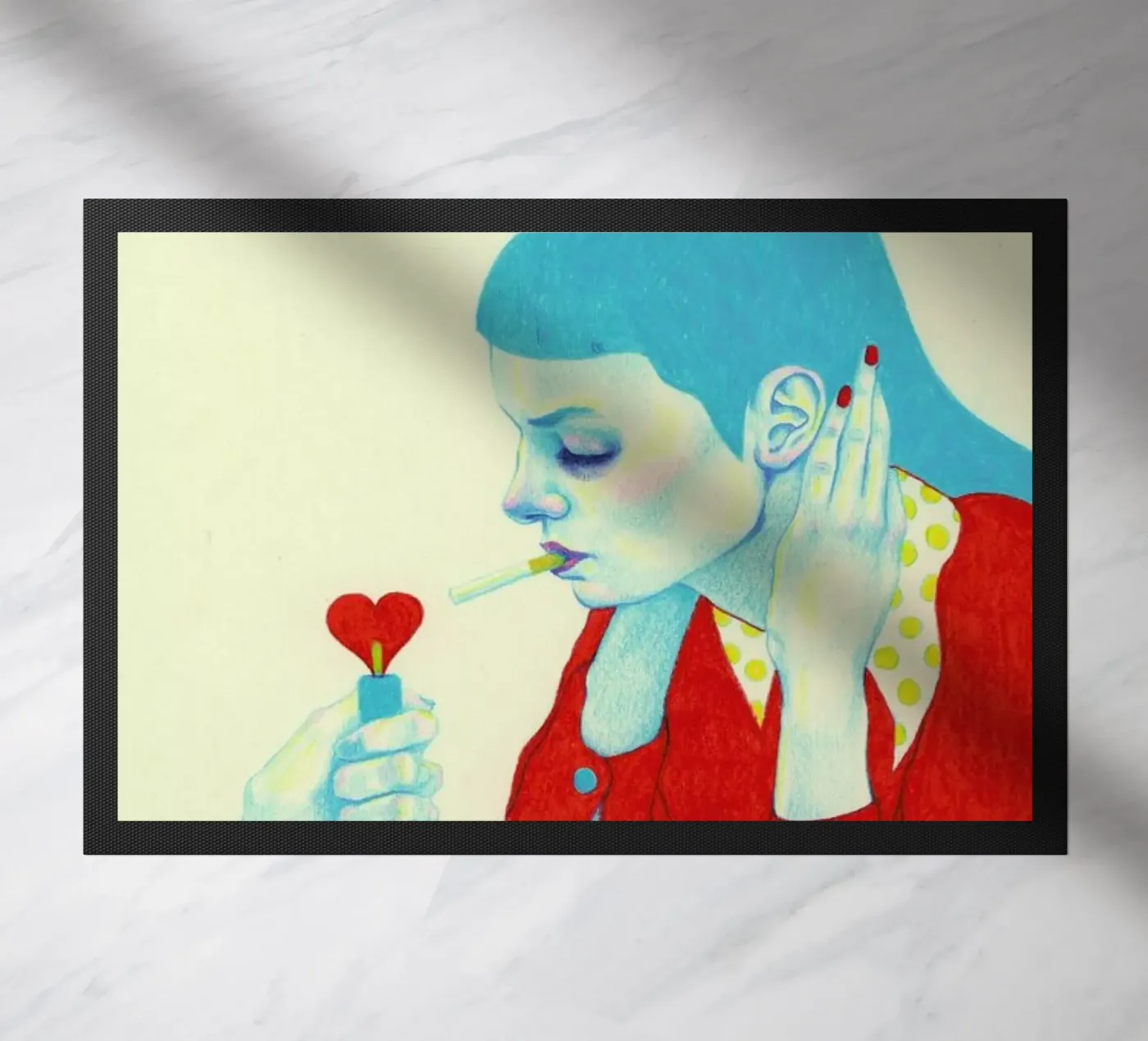 Addiction doormat by Natalie Foss