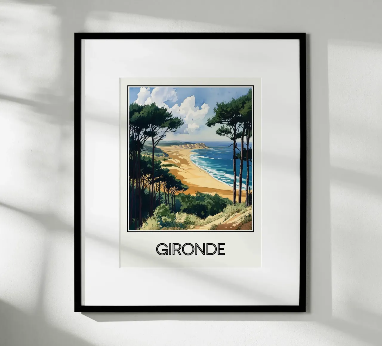 Gironda poster con telaio in legno da Frame the World