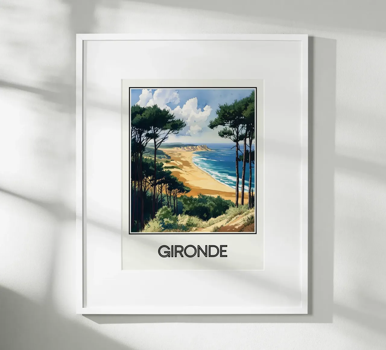 Gironda poster con telaio in legno da Frame the World