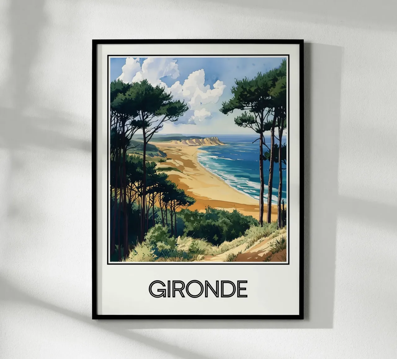 Gironda poster con telaio in legno da Frame the World