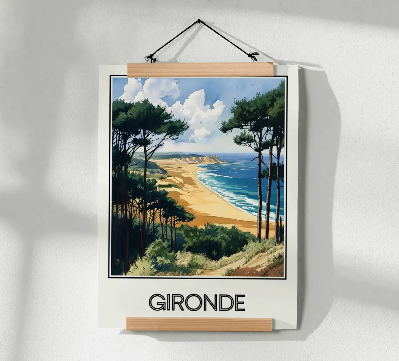 Gironda poster con telaio in legno da Frame the World