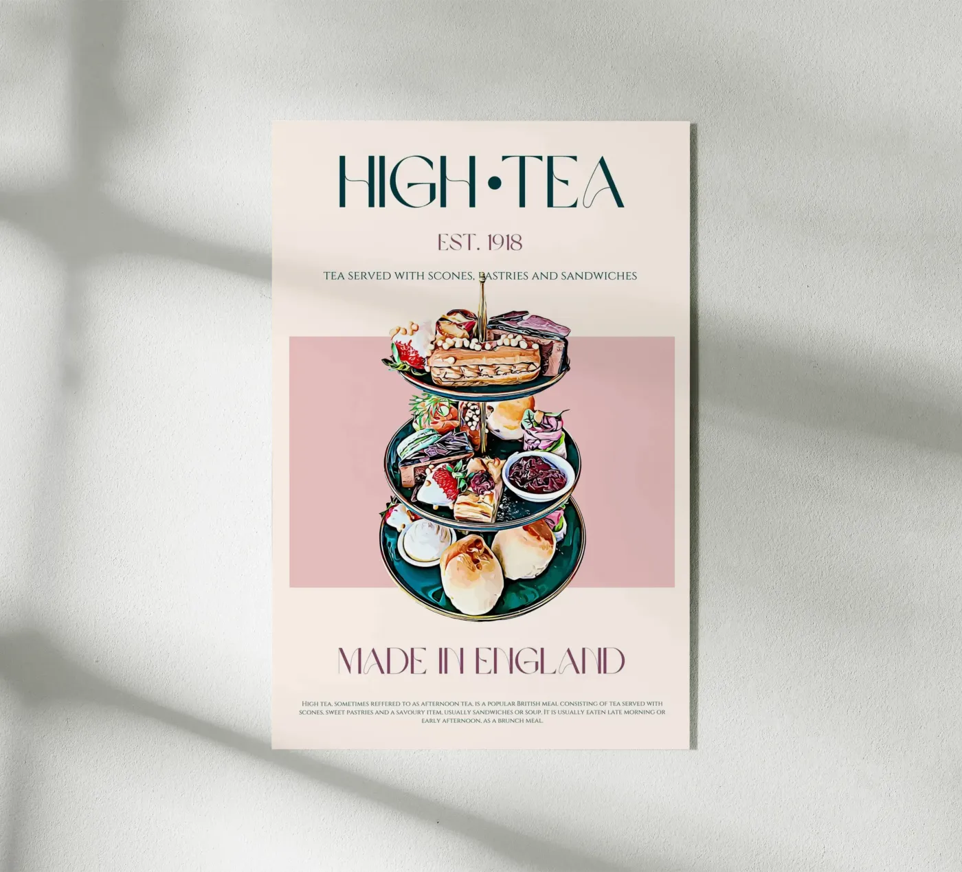 High Tea Print Acryl-Glas von KOKRPrints