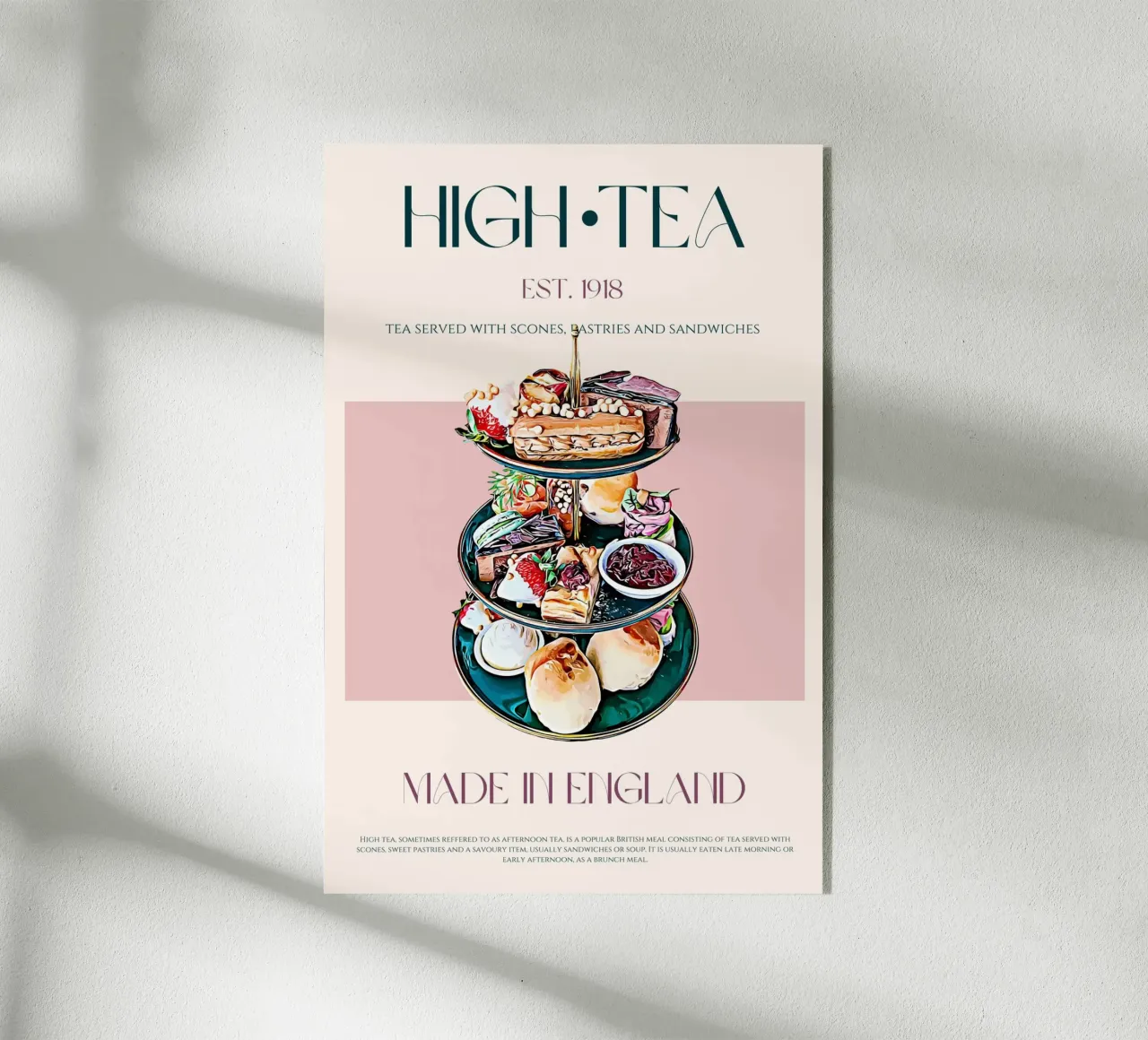 Impression High Tea plexiglas de KOKRPrints