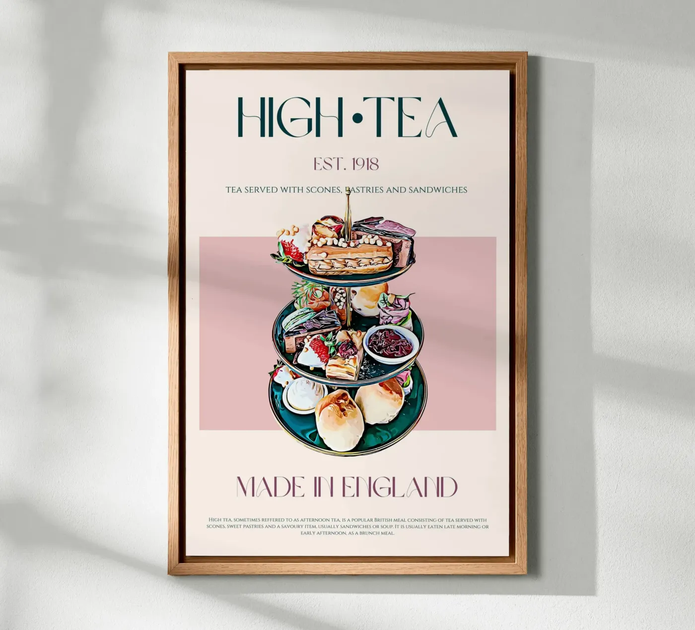 High Tea Print forex plate by KOKRPrints