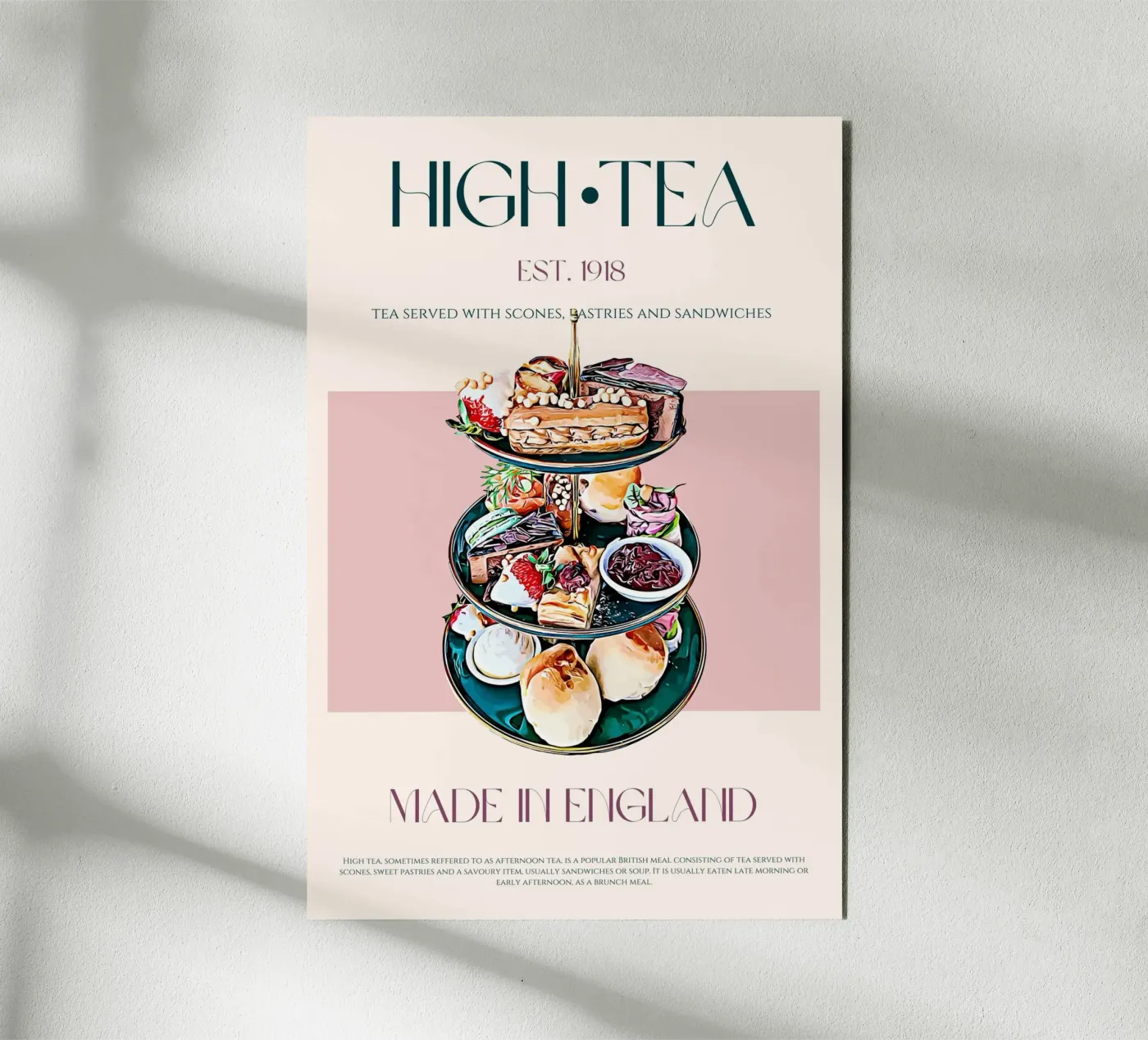 High Tea Print forex plate by KOKRPrints