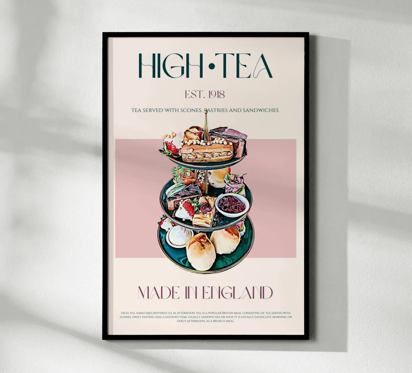 Impression High Tea poster de KOKRPrints