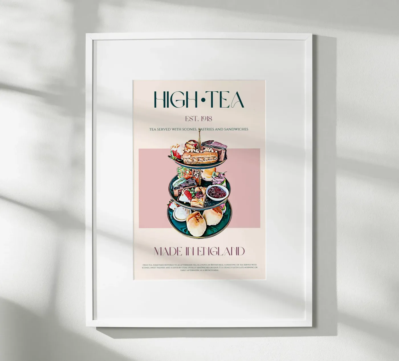 Impression High Tea poster de KOKRPrints