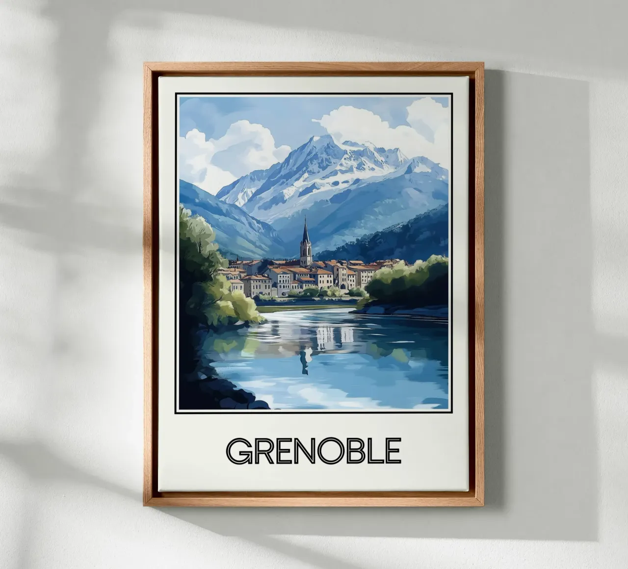 Grenoble tela con Cornice a cassetta da Frame the World