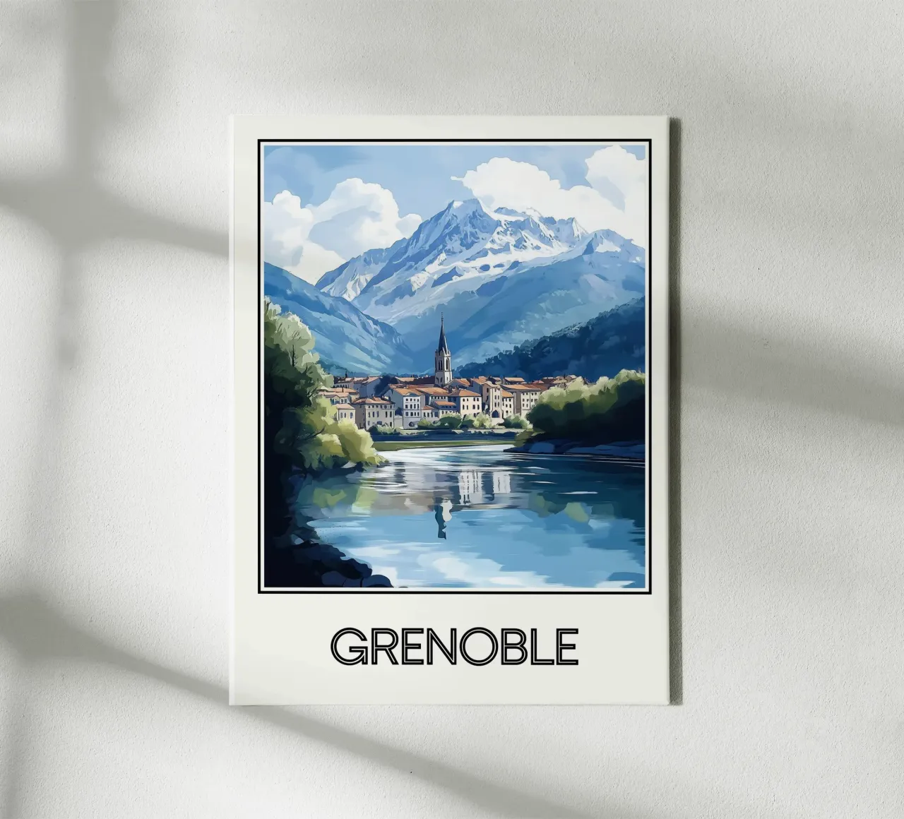 Grenoble tela con Cornice a cassetta da Frame the World
