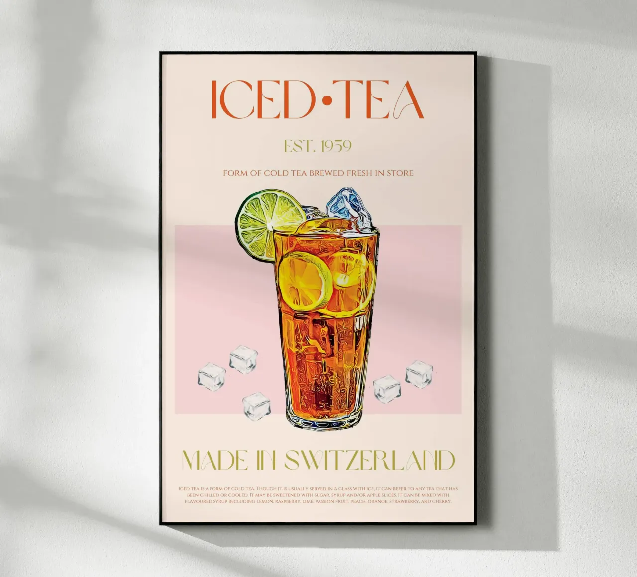 Iced Tea Print acrylic glass by KOKRPrints