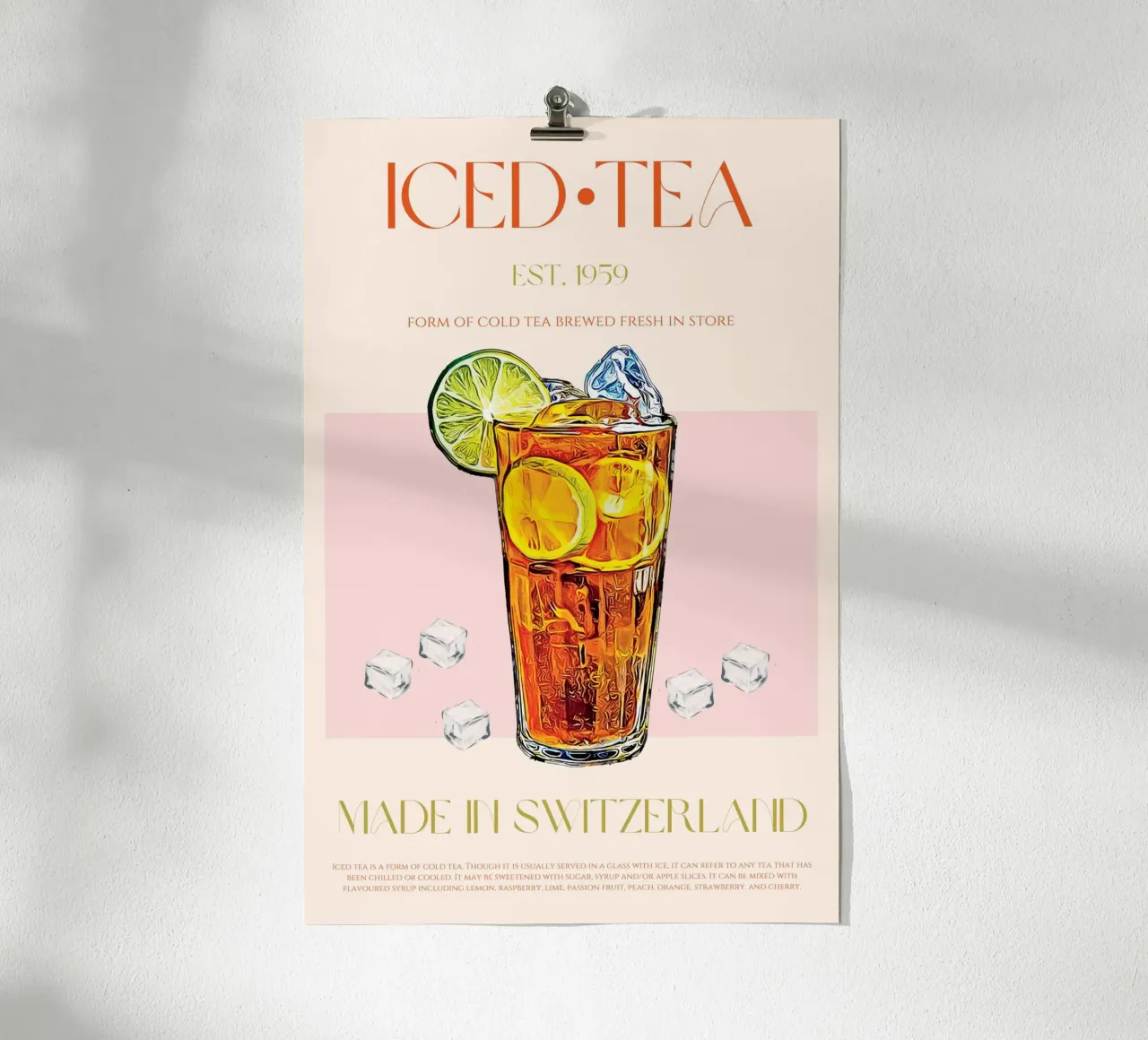 Iced Tea Print hahnemühle by KOKRPrints