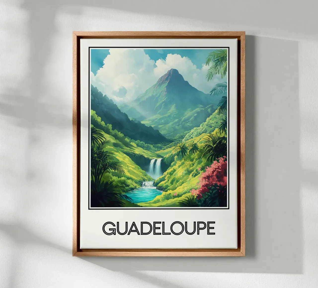 Guadalupa tela con Cornice a cassetta da Frame the World