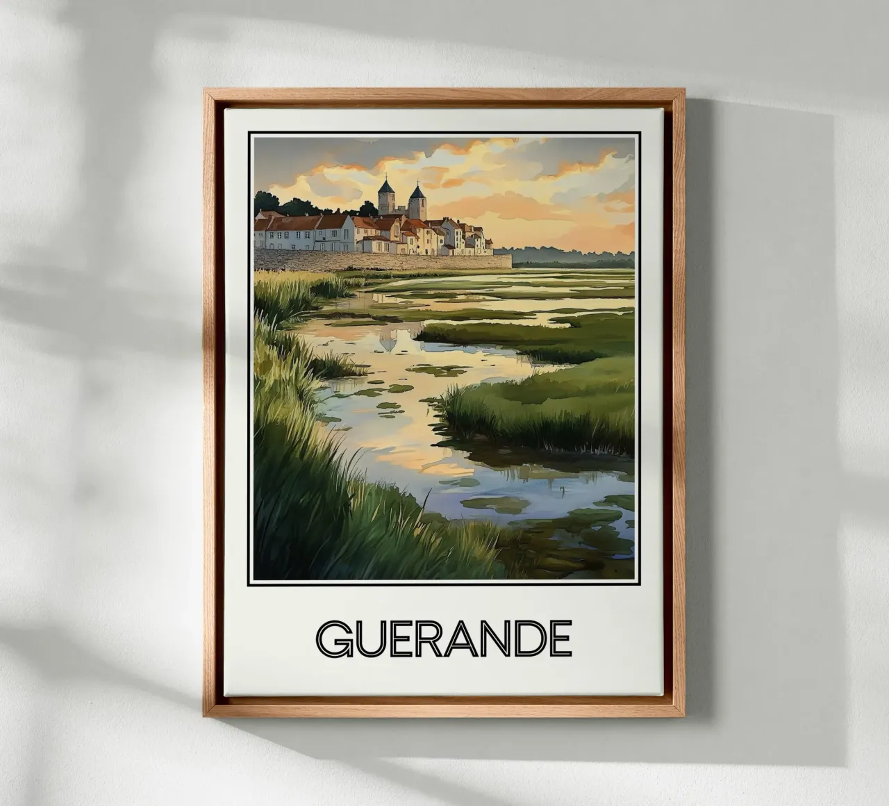 Guérande tela con Cornice a cassetta da Frame the World