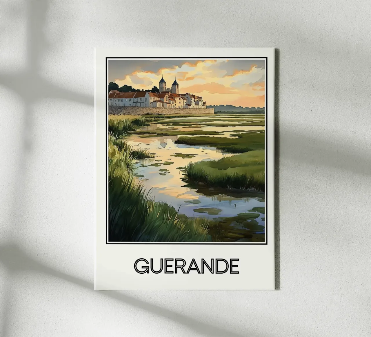 Guérande tela con Cornice a cassetta da Frame the World