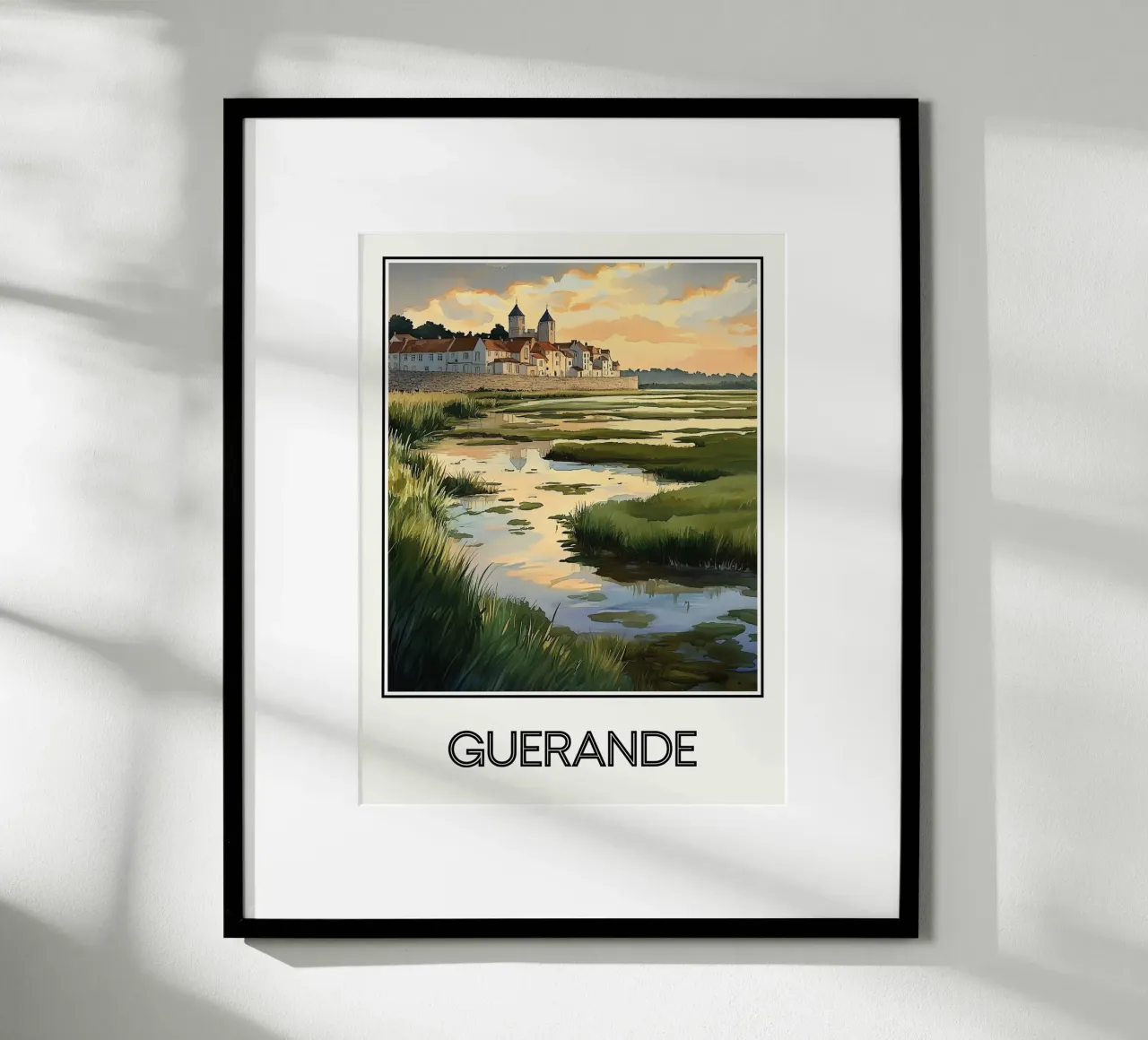 Guérande poster con telaio in plastica da Frame the World