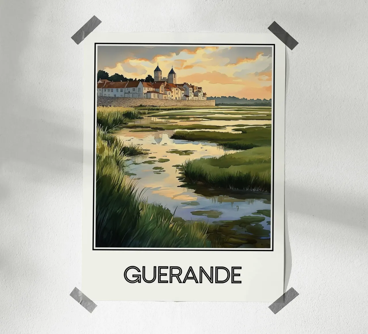Guérande poster con telaio in plastica da Frame the World