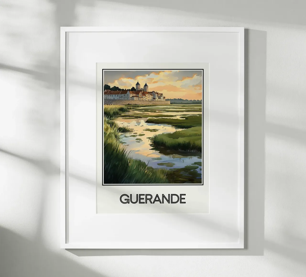 Guérande poster con telaio in plastica da Frame the World