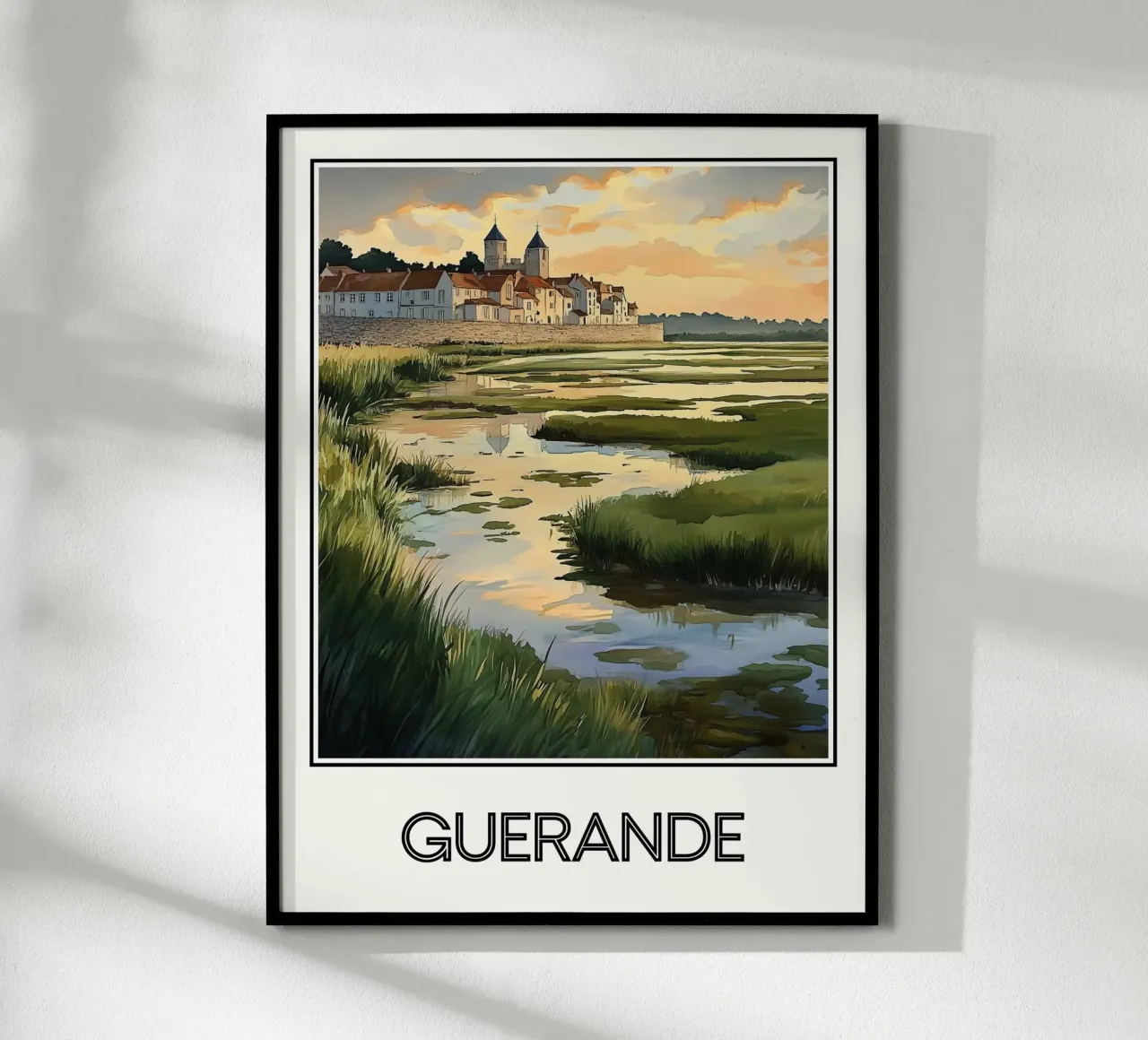Guérande poster con telaio in plastica da Frame the World