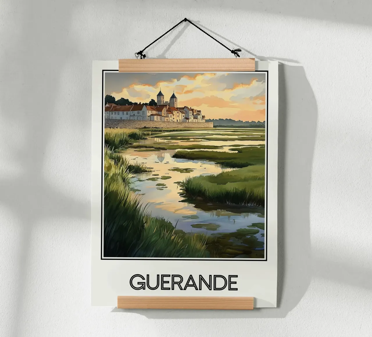 Guérande poster con telaio in plastica da Frame the World