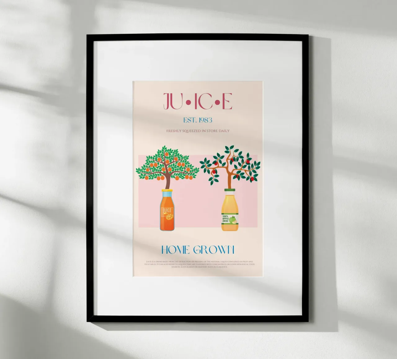 Stampa succhi di frutta poster con telaio in alluminio da KOKRPrints