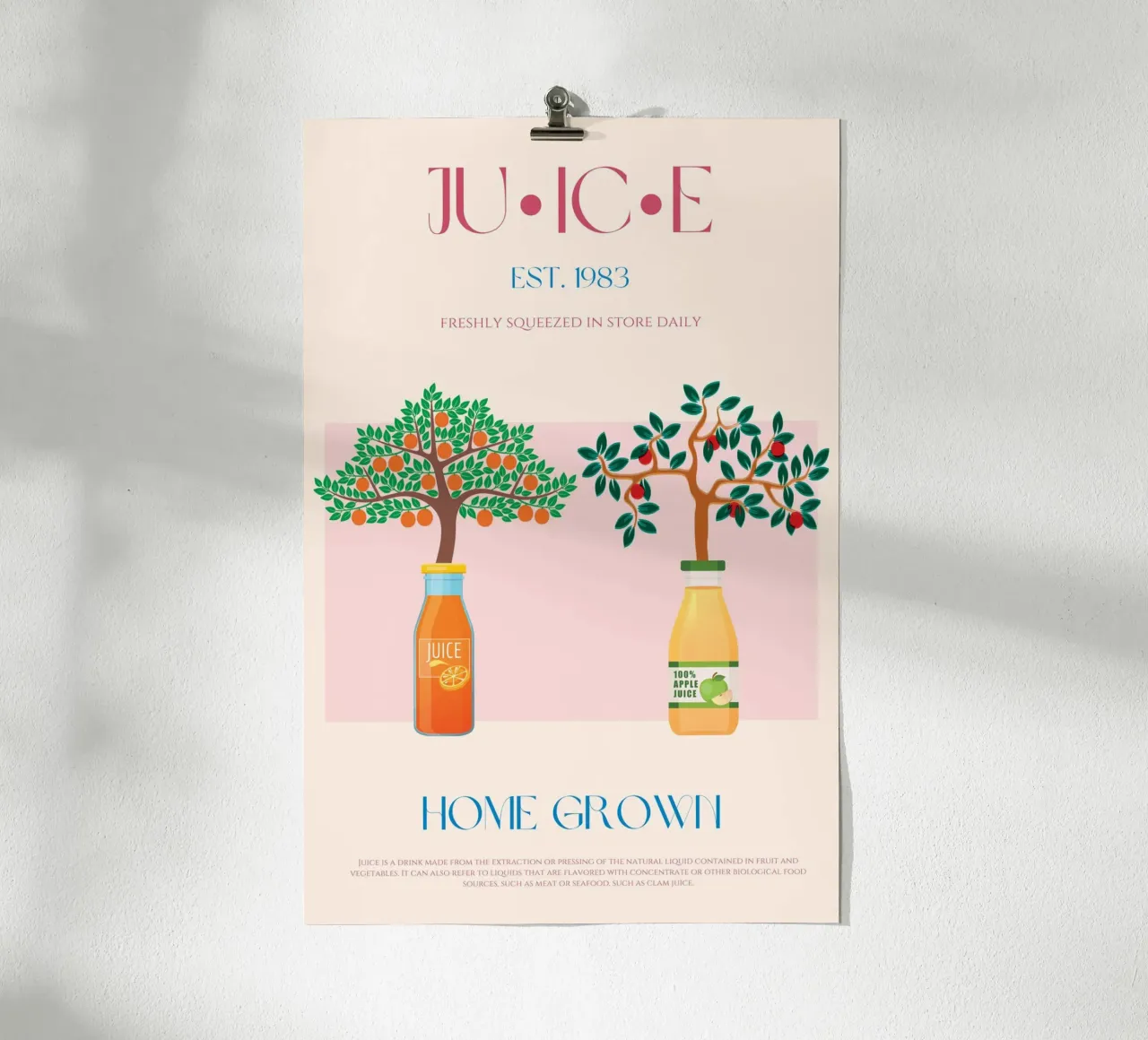 Stampa succhi di frutta poster con telaio in alluminio da KOKRPrints