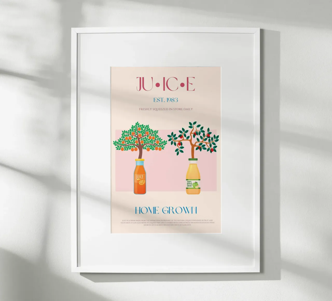 Stampa succhi di frutta poster con telaio in alluminio da KOKRPrints