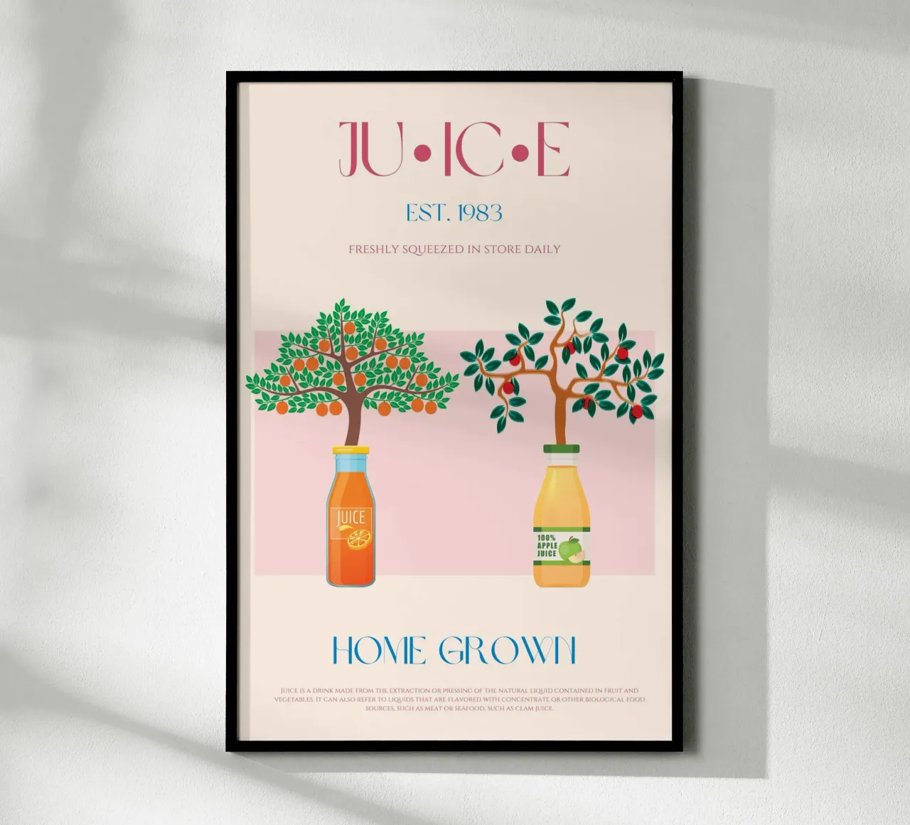 Stampa succhi di frutta poster con telaio in alluminio da KOKRPrints