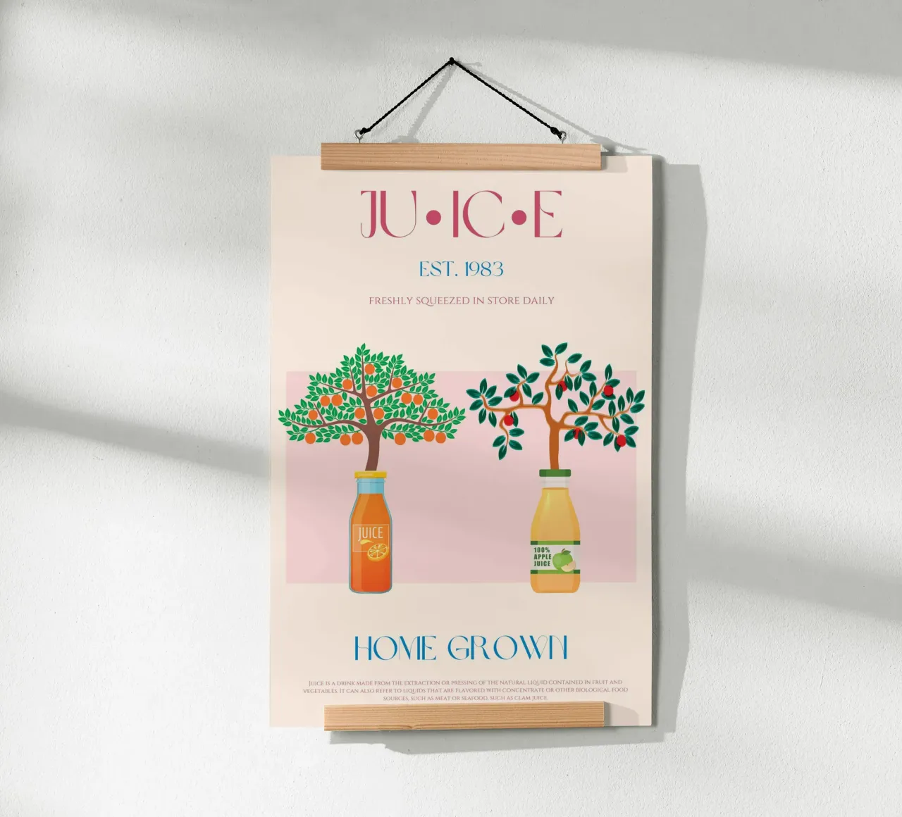 Stampa succhi di frutta poster con telaio in alluminio da KOKRPrints
